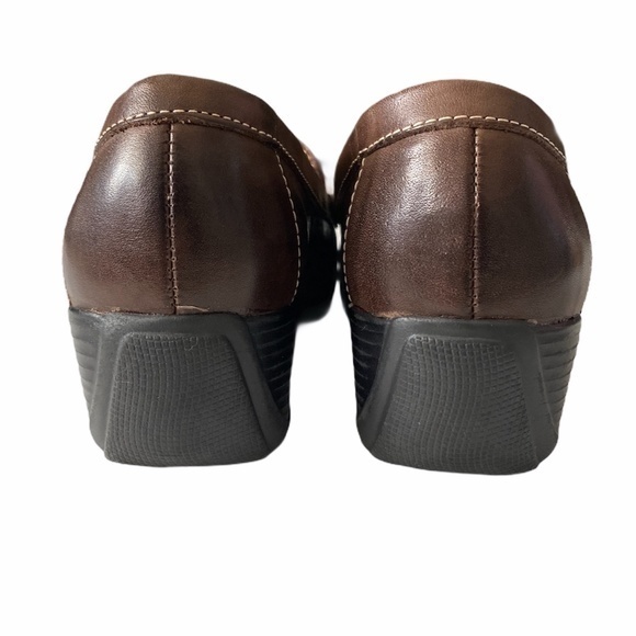 Naturalizer Brown Leather Slip On Shoes‎ Sz. 7W - Picture 3 of 8